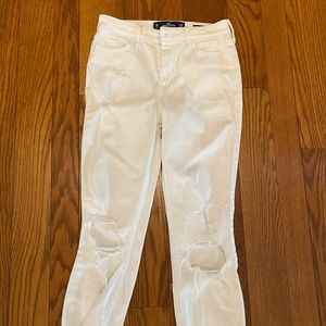 Hollister white jeans